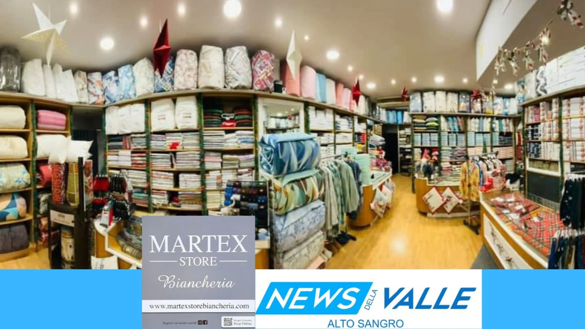 Da Martex Store Biancheria a Castel Di Sangro e’ gia Natale. Nuovi arrivi e allestimento “invernale” per tutti i clienti.